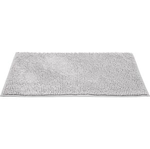 Světle šedá textilní koupelnová předložka 50x80 cm Chenille – Allstar
