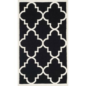 Černý vlněný koberec Safavieh Alameda, 152 x 91 cm