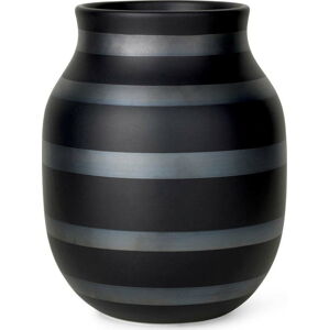 Černá keramická váza ø 16 cm Omaggio - Kähler Design