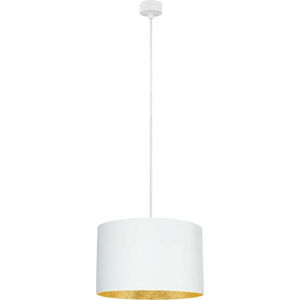 Bílé závěsné svítidlo s detailem ve zlaté barvě Sotto Luce Mika, ⌀ 36 cm