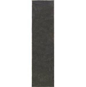 Tmavě šedý běhoun z recyklovaných vláken 60x230 cm Sheen – Flair Rugs