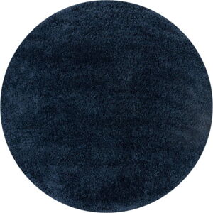 Tmavě modrý kulatý koberec 133x133 cm – Flair Rugs