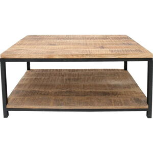Černý konferenční stolek s deskou z mangového dřeva LABEL51 Vintage XL