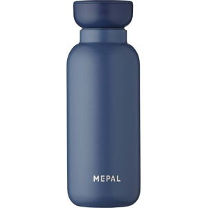 Tmavě modrá nerezová lahev 350 ml – Mepal