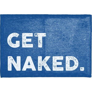 Modrá podložka do koupelny Little Nice Things Get Naked, 60 x 40 cm