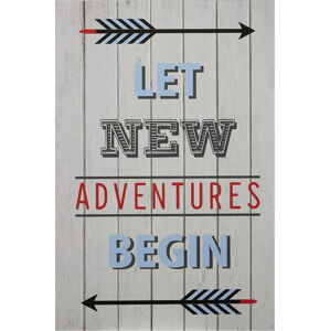 Dětský obrázek 30x45 cm Let New Adventures Begin – Premier Housewares