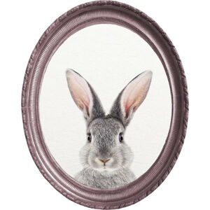 Oválný nástěnný obraz Really Nice Things Rabbit, 40 x 50 cm