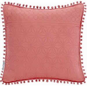 Růžový dekorativní polštář AmeliaHome Meadore, 45 x 45 cm
