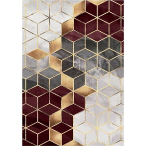 Vínový koberec 140x80 cm Optic - Rizzoli