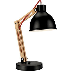 Černá stolní lampa LAMKUR Marcello