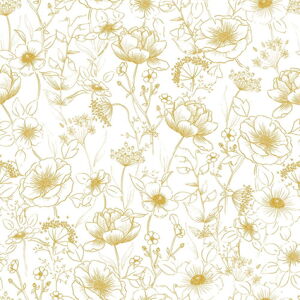 Dětská tapeta 10 m x 50 cm Flowers Botany – Lilipinso