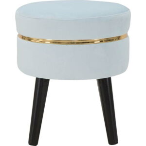 Bledě modrá polstrovaná stolička Mauro Ferretti Paris, ⌀ 35 cm