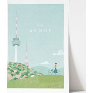 Plakát Travelposter Seoul, 30 x 40 cm