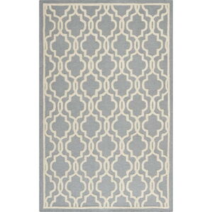 Vlněný koberec Elle 152x243 cm, šedý