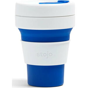 Bílo-modrý skládací hrnek Stojo Pocket Cup, 355 ml