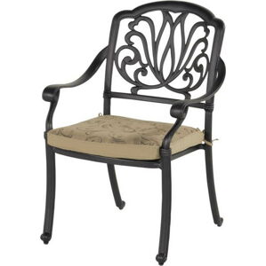 Tmavě šedá kovová zahradní židle Amalfi – Hartman