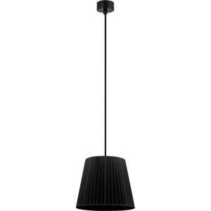 Černé stropní svítidlo s černým kabelem Sotto Luce Kami, ⌀ 24 cm
