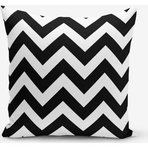 Černobílý povlak na polštář Minimalist Cushion Covers Stripes, 45 x 45 cm