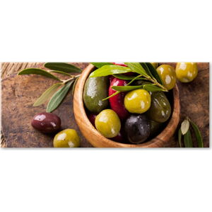 Obraz Styler Glasspik Kitchen Olives I, 30 x 80 cm