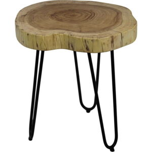 Odkládací stolek z akáciového dřeva HSM collection Live Edge, 43 x 45 cm