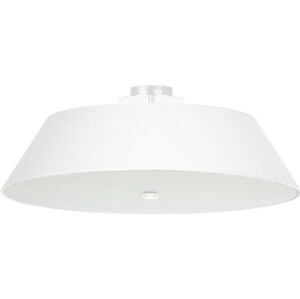 Bílé stropní svítidlo se skleněným stínidlem ø 60 cm Hektor – Nice Lamps