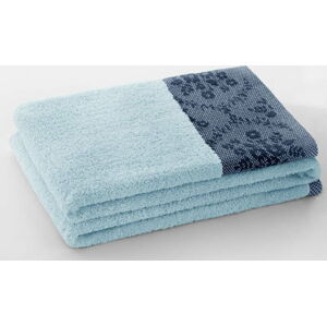 Modrý froté bavlněný ručník 50x90 cm Crea – AmeliaHome