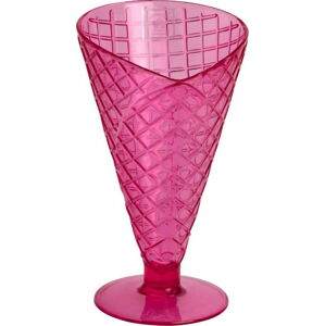Růžový plastový zmrzlinový pohár Navigate Sundae Cone