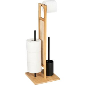 Bambusový stojan na toaletní papír se štětkou Allegre - Wenko