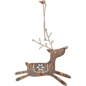 Závěsná vánoční dekorace na stromek Ego Dekor Reindeer, výška 15 cm