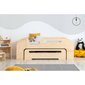 Dětská postel s výsuvným lůžkem v přírodní barvě 80x200 cm AIKO – Adeko