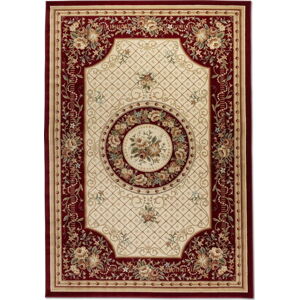 Vínovo-béžový koberec 120x170 cm Herat – Nouristan
