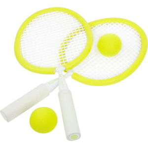 Set 2 pálek a míčků na plážový tenis Sunnylife Neon