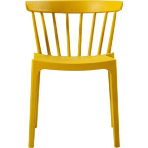 Žlutá židle vhodná do interiéru i exteriéru WOOOD Bliss