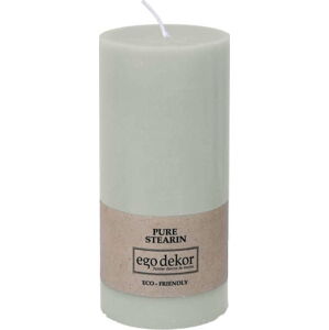 Tyrkysově modrá svíčka Eco candles by Ego dekor Friendly, doba hoření 50 h