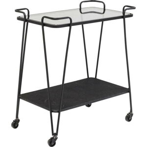 Kovový odkládací stolek na kolečkách Kare Design Mesh, výška 68 cm