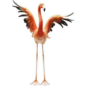 Dekorativní socha Kare Design Flamingo Road Fly, výška 66 cm
