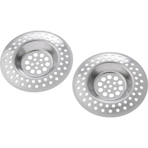 Sada 2 sítek do dřezu z nerezové oceli Wenko Drain Sieve, ⌀ 7 cm