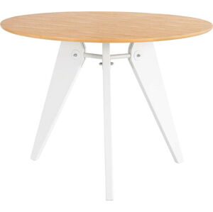 Bílý jídelní stůl sømcasa Renna, ⌀ 120 cm