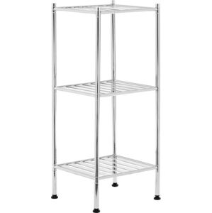 Koupelnový regál ve stříbrné barvě 34x80 cm – Premier Housewares