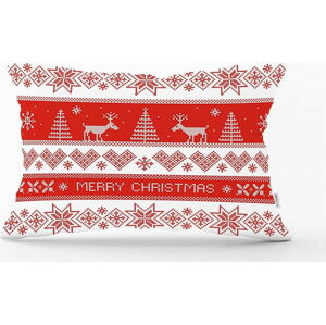 Vánoční povlak na polštář Minimalist Cushion Covers Nordic Knit, 35 x 55 cm