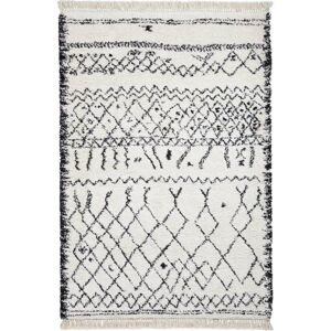 Bílý/černý koberec 170x120 cm Boho - Think Rugs