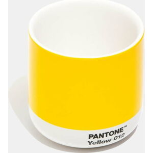 Žlutý keramický termo hrnek Pantone Cortado, 175 ml