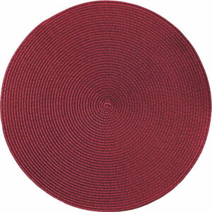 Červené kulaté prostírání Zic Zac Round Chambray, ø 38 cm