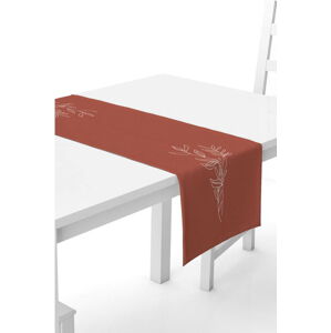 Hnědý běhoun na stůl Kate Louise, 40 x 140 cm