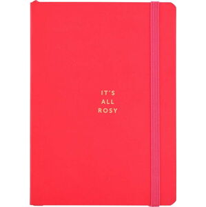 Červený zápisník o formátu A6 Busy B, 96 stran