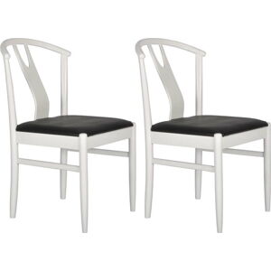 Sada 2 bílých jídelních židlí RGE Hugo