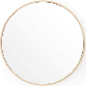 Nástěnné zrcadlo s rámem z dubového dřeva Wireworks Glance, ⌀ 31 cm
