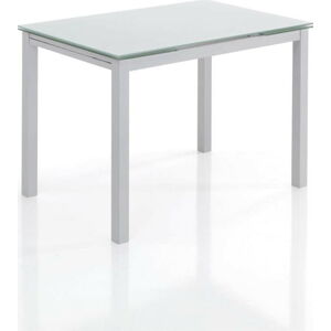 Rozkládací jídelní stůl se skleněnou deskou 70x110 cm – Tomasucci