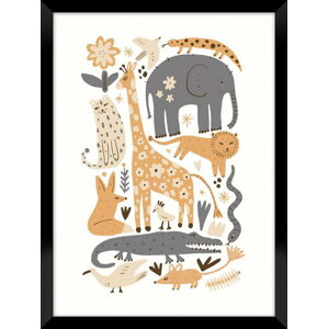 Dětský plakát Styler Framepic Animals, 40 x 30 cm