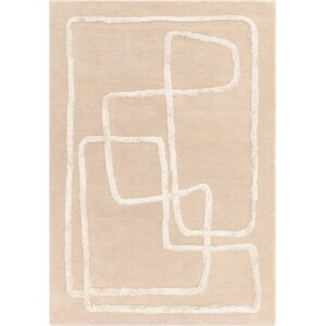 Béžový ručně tkaný vlněný koberec 160x230 cm Matrix – Asiatic Carpets
